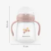 Cana cu cioc din silicon Kikkaboo Hedge-hugs Roz 240ml