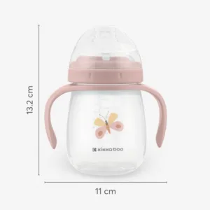 Cana cu cioc din silicon Kikkaboo Hedge-hugs Roz 240ml