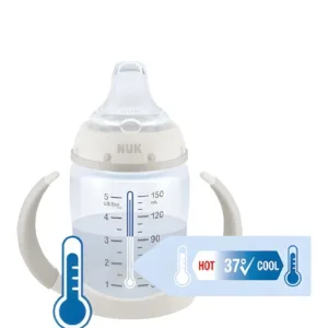 Cana cu cioc din silicon Nuk First Choice 150 ml 6-18 luni Disney roz