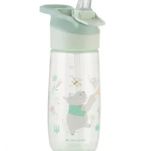 Cana cu duza din silicon KikkaBoo Music Fest Mint 450ml
