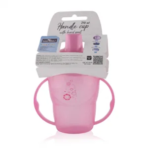 Cana cu manere si cioc 12 luni+ 210 ml Pink