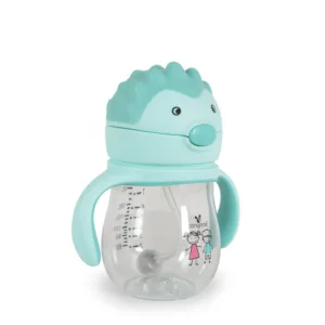 Cana cu pai din silicon Cangaroo 250 ml Brillo blue