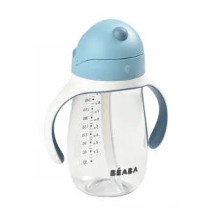 Cana cu pai din tritan Beaba 300 ml Windy Blue