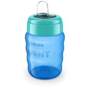 Cana cu tetina de formare Philips Avent 260 ml 6 luni + blue