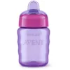 Cana cu tetina de formare Philips Avent 260 ml 9 luni + purple