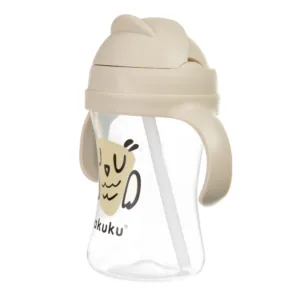 Cana de antrenament Akuku anti-varsare cu pai 300ml Owl