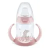 Cana de tranzitie cu manere si control de temperatura Nuk First Choice 150 ml Bambi