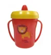 Cana decorata Primii Pasi cu manere si cioc rabatabil 200ml Rosu