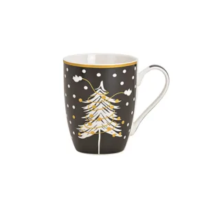 Cana din portelan model Craciun 10 cm