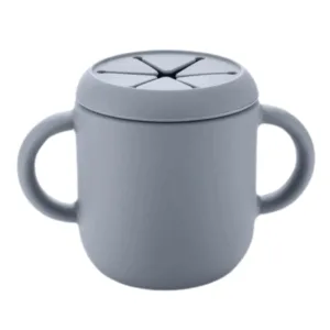 Cana din silicon 2 in 1 Reer Gri