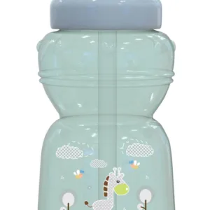Cana sport Animals cu pai moale si flexibil 6 luni+ 325 ml Mint Green