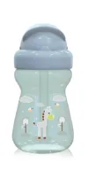 Cana sport mini Animals cu pai moale si flexibil 6 luni+ 200 ml Mint Green