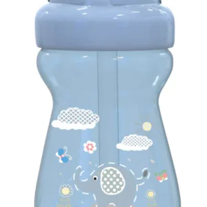 Cana sport mini Animals cu pai moale si flexibil 6 luni+ 200 ml Moonlight Blue