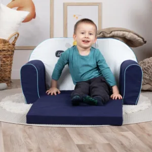 Canapea extensibila pentru copii Knorr Toys Lovely Dinos umplutura din spuma moale