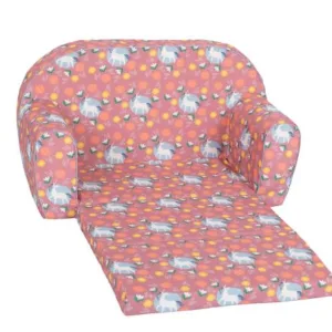 Canapea extensibila pentru copii Knorr Toys Unicorn Roz umplutura din spuma moale