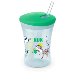 Canita cu pai Nuk Active Cup Green 230 ml