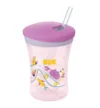 Canita cu pai Nuk Active Cup Pink 230 ml