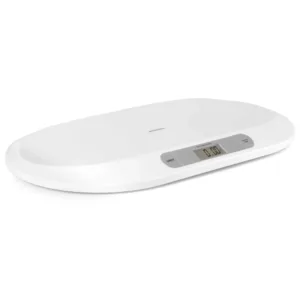 Cantar electronic pentru bebelusi Berdsen Alb cu unitati de masura multiple