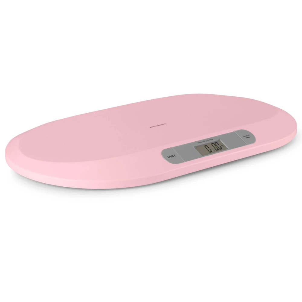 Cantar electronic pentru bebelusi Berdsen Roz cu unitati de masura multiple
