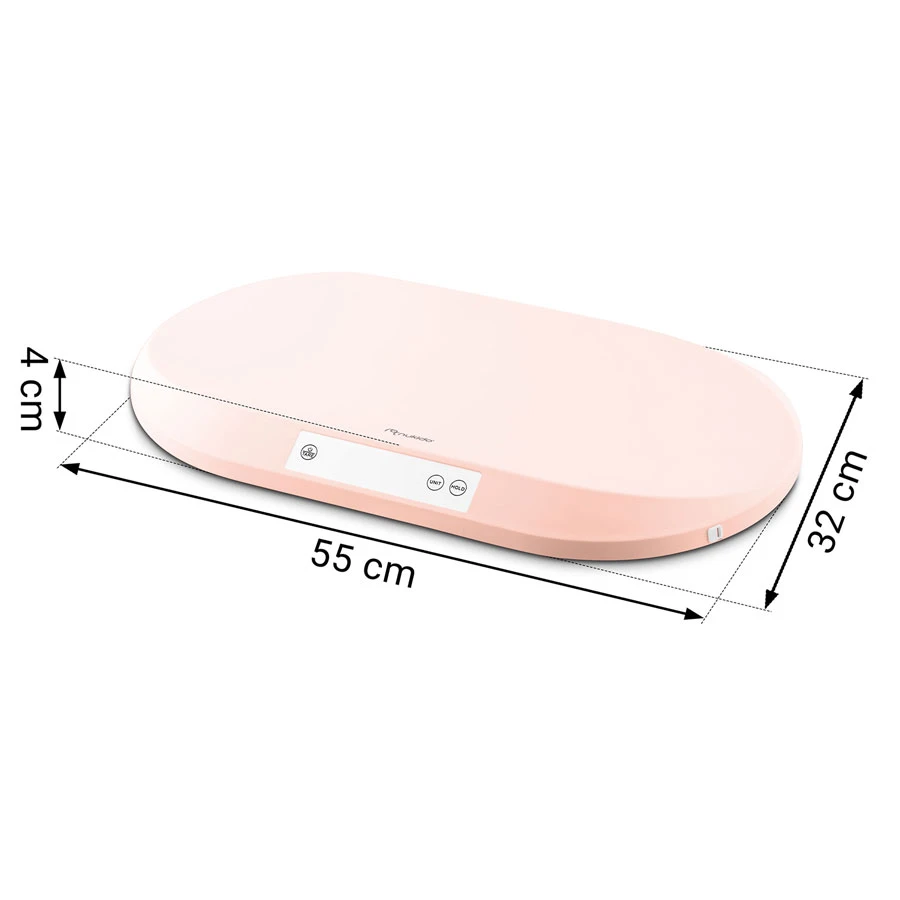 Cantar electronic pentru copii Nukido Pink cu unitati de masura multiple