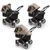 Capotina cu extensie plasa insecte Bugaboo Donkey dune taupe