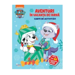 Carte cu Autocolante Patrula catelusilor. Aventuri in vacanta de iarna