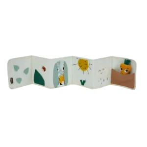 Carte cu diferite texturi fata verso pentru bebelusi Tiny Love Garden Of Adventures