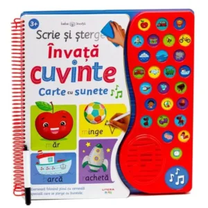 Carte cu sunete Invata cuvinte Scrie si Sterge