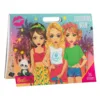Carte de colorat cu autocolante Grafix Besties 26x35 cm
