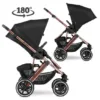 Carucior 2 in 1 Abc Design Salsa 4 Air Rose Gold cu suspensii
