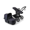 Carucior 2 in 1 Bugaboo Fox 5 Renew Black Deep Indigo cu maner reglabil