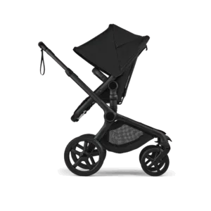 Carucior 2 in 1 Bugaboo Fox 5 Renew Black Heritage Black cu maner reglabil