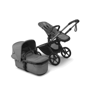 Carucior 2 in 1 Bugaboo Fox 5 Renew Graphite Moon Grey cu maner reglabil