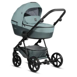 Carucior 2 in 1 Tutis Viva 5+ Turquoise 063 din piele ecologica