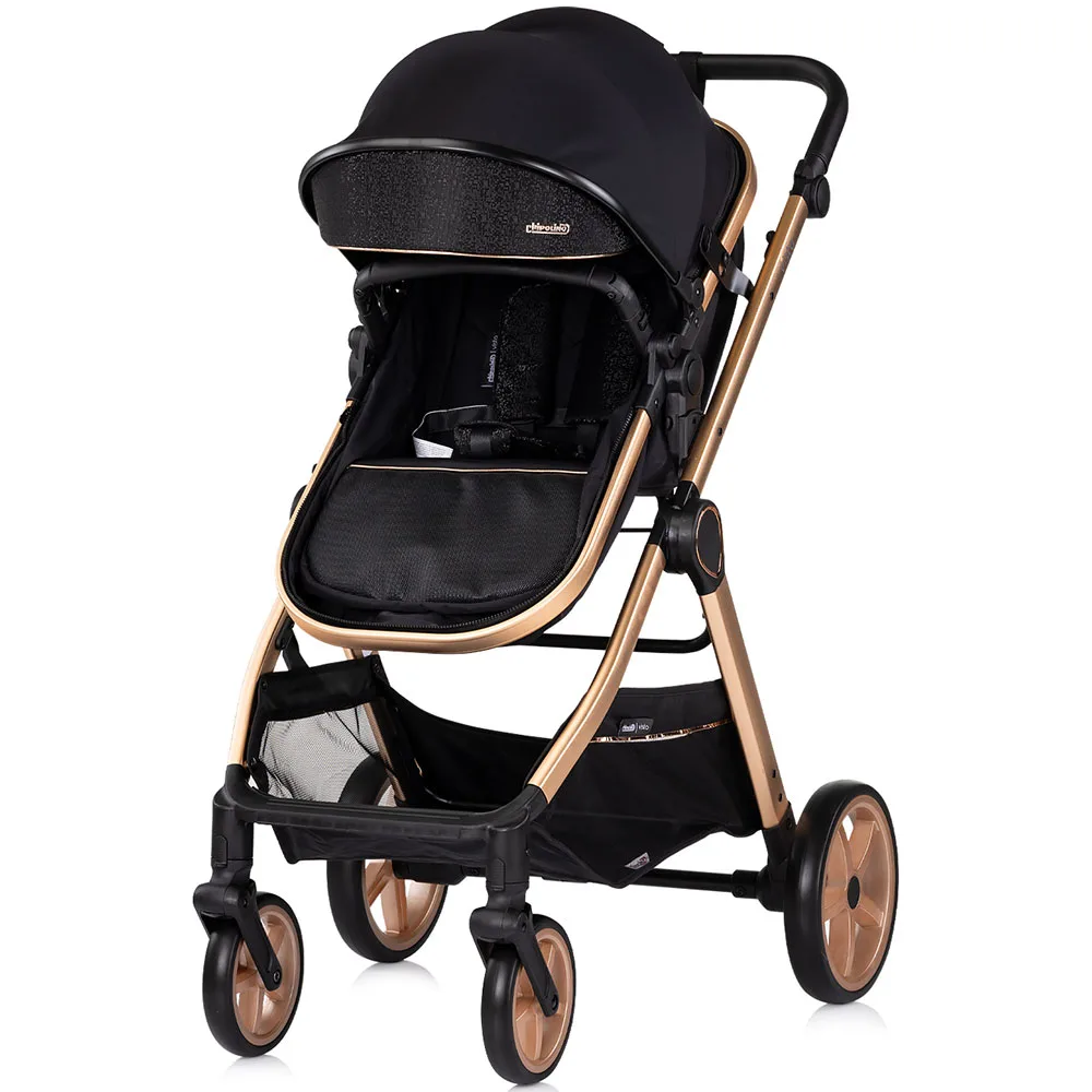Carucior 2 in 1 pentru copii Chipolino Vista Blackberry