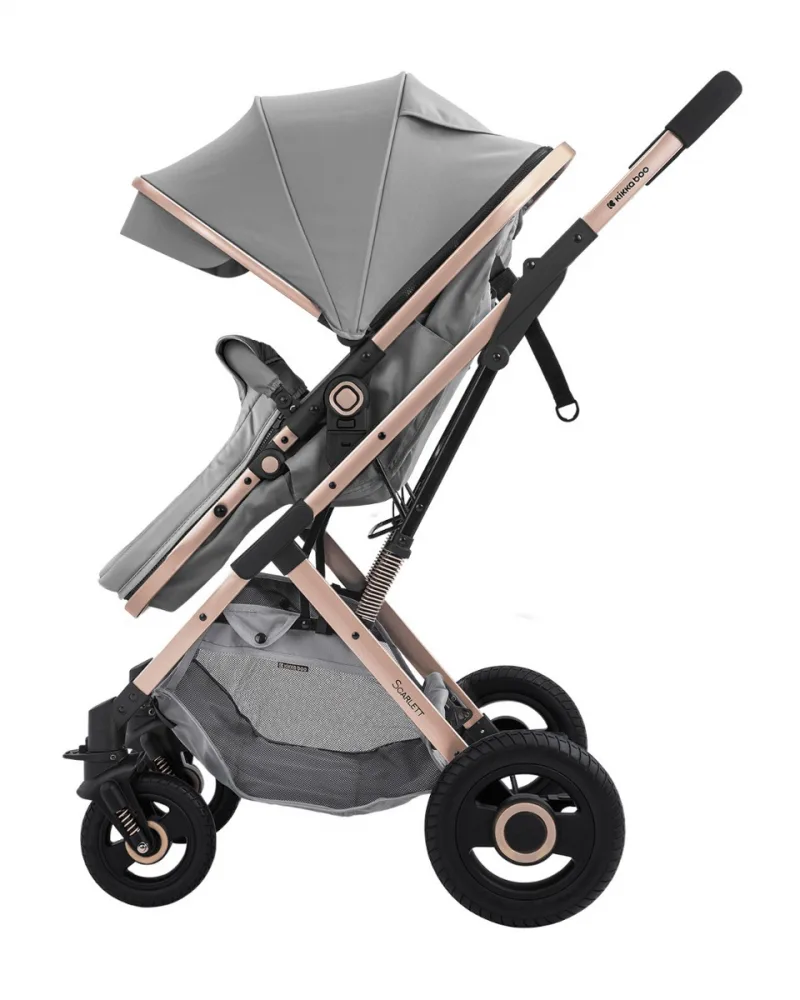 Carucior 2in1 transformabil KikkaBoo Scarlett Light Grey