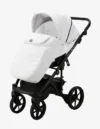 Carucior 3 in 1 Adamex Olivia Full Ecoleather SA1 Pure White cu scaun auto iSize