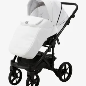 Carucior 3 in 1 Adamex Olivia Full Ecoleather SA1 Pure White cu scaun auto iSize