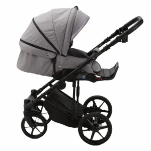 Carucior 3 in 1 Adamex Rimini Alu tip Collection Linen EcoLeather lavander lila cu scaun iSize