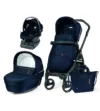 Carucior 3 in 1 Book 51 Rock Navy baza i-Size inclusa Peg Perego