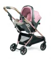 Carucior 3 in 1 Peg Perego Vivace SLK 0 - 22 kg Mon Amour bej  roz i-Size