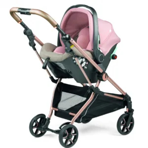 Carucior 3 in 1 Peg Perego Vivace SLK 0 - 22 kg Mon Amour bej  roz i-Size