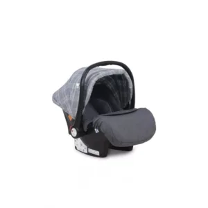 Carucior 3 in 1 Sena cos auto inclus cadru din aluminiu Grey Squared