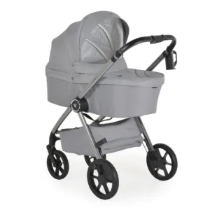 Carucior 3 in 1 cu landou si scoica auto I-Size (40-87 cm) Cangaroo Unique 2025 Cloud Silver