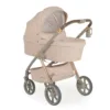 Carucior 3 in 1 cu landou si scoica auto I-Size (40-87 cm) Cangaroo Unique 2025 Macadamia Beige