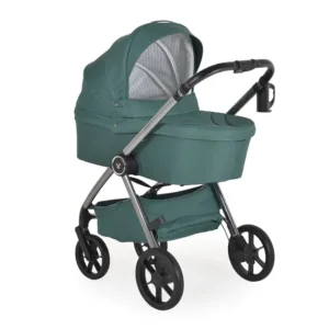 Carucior 3 in 1 cu landou si scoica auto I-Size (40-87 cm) Cangaroo Unique 2025 Pine Green