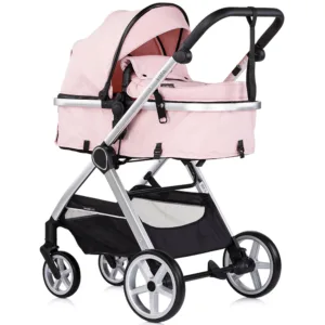 Carucior 3 in 1 pentru copii Chipolino Vista Pink Marshmallow