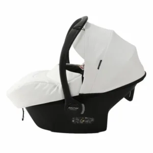 Carucior 4 in 1 Adamex Olivia cu baza Isofix Full Ecoleather SA1 Pure White