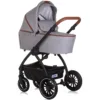 Carucior Chipolino Prestige 3 in 1 cloud grey cu suspensii