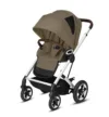 Carucior Cybex Gold TALOS S LUX Classic Beige cu cadru argintiu
